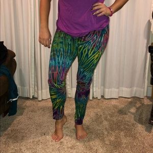 Tie-dye leggings